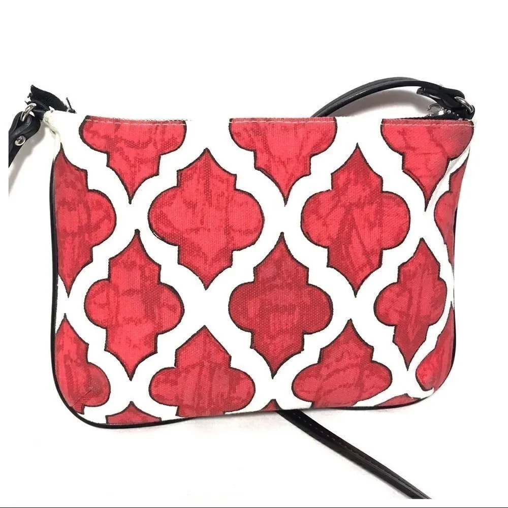 🌸HP🌸 Brighton Red Bird Holiday Crossbody Purse Christmas Small Zip Bag